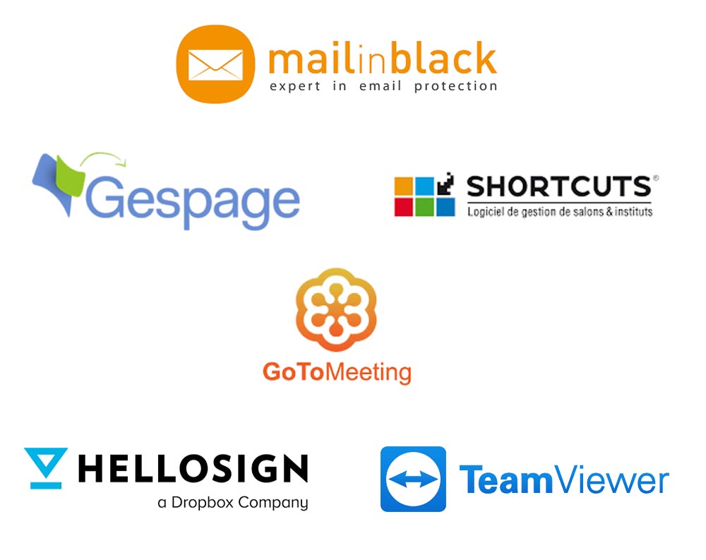 Degecom MailInBlack Hellosign Shortcuts Gespage TeamViewer GotoMeeting Dropbox